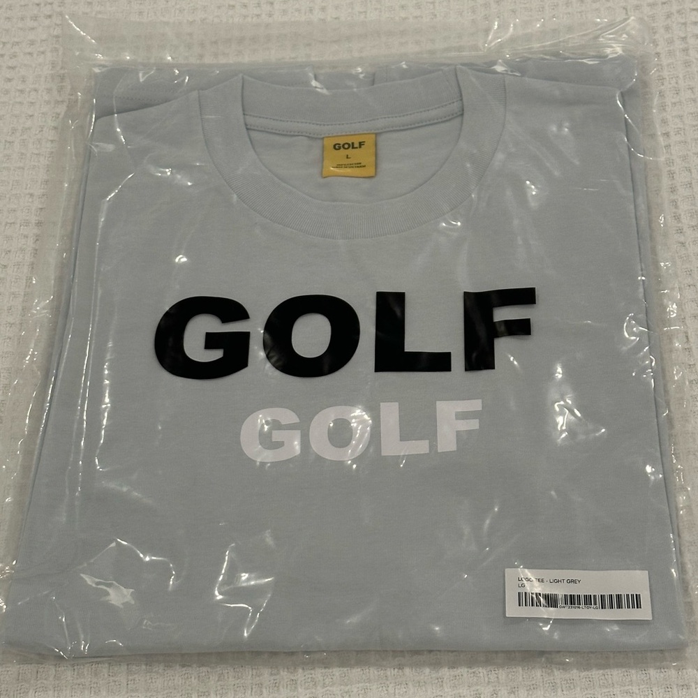 NEW GOLF WANG LOGO TEE LARGE LIGHT GREY